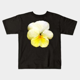 Light Yellow Pansy Kids T-Shirt